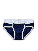menaful Blue / M Sports Button Cotton Briefs